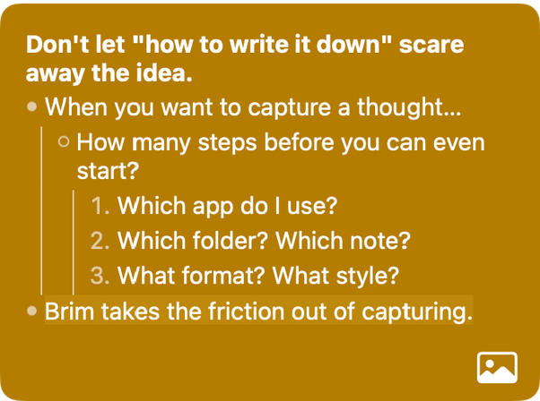 Brim note example 2
